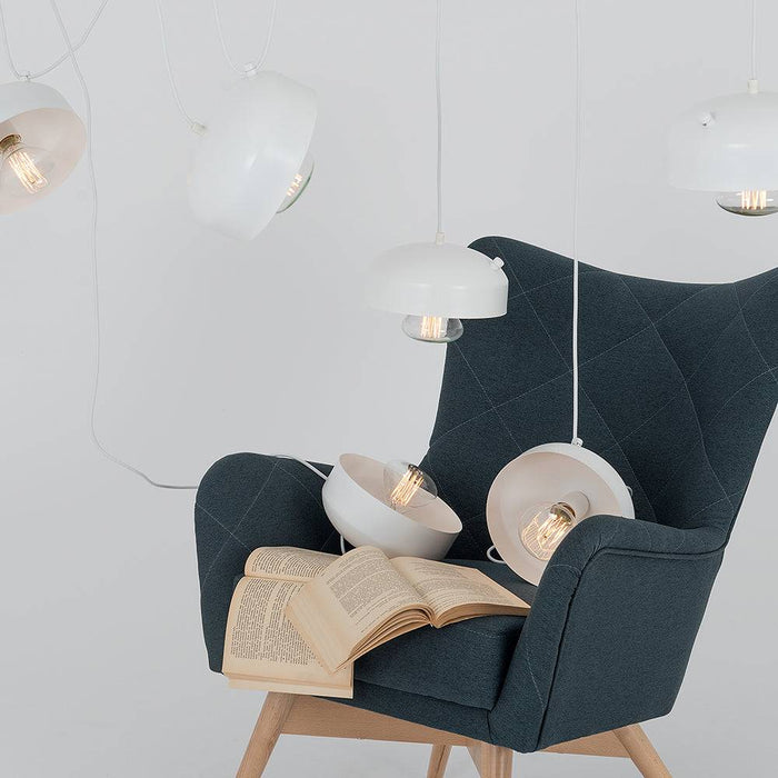 Lampadario POPO FLAT 6 - Bianco