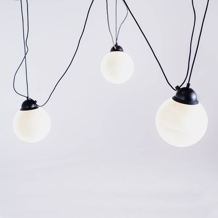 Lampada a sospensione POPO GLASS M 3 - nero