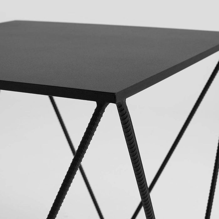 Tavolino DARYL METAL 60, nero
