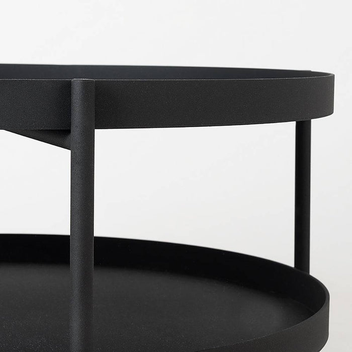 Tavolino da Caffè HANNA METAL 60 - Nero