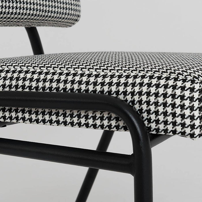 Sedia SIMPLE - pied de poule, nero