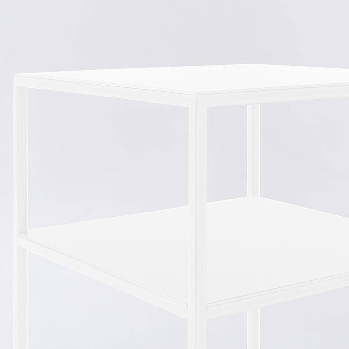 Tavolino Tensio 2 Floor Metal 30 - Bianco