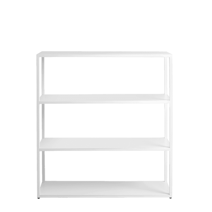 Libreria HYLLER METAL 100x110, bianco