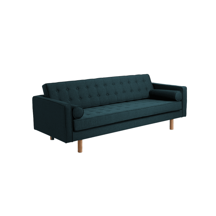 Divano 3 Posti TOPIC WOOD, Deep Sea, Legno Naturale