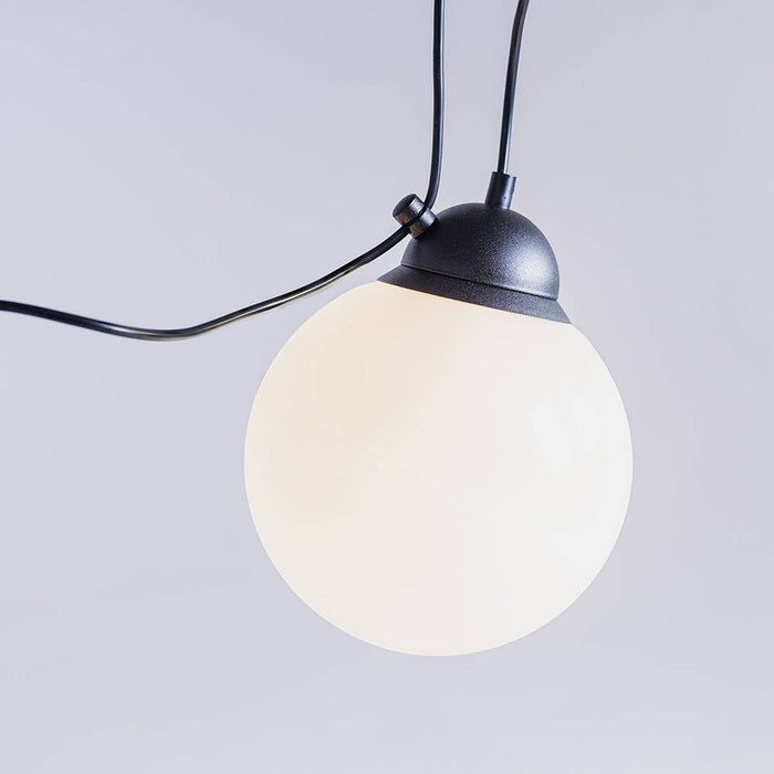 Lampada a sospensione POPO GLASS M 1 - nero