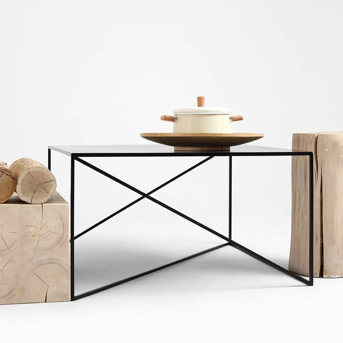 Tavolino MEMO METAL 80x80 Nero