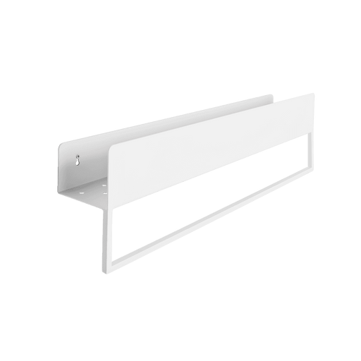 Scaffale bagno LANDA RE-HANG 70 bianco con gancio e ripiano in metallo, design minimalista, ideale per bagno, SKU: PL001LANDREHAN70-01