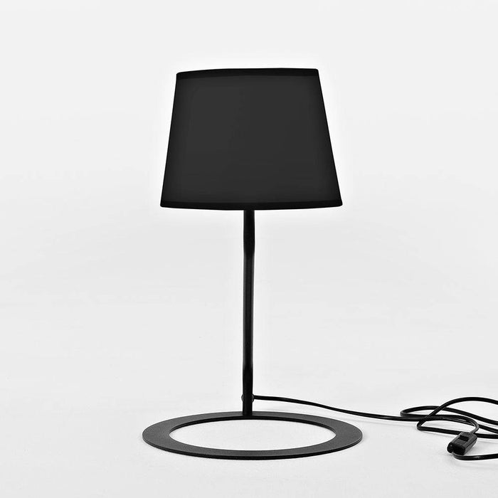 Lampada da Tavolo SHADE - Paralume Nero Base Nera