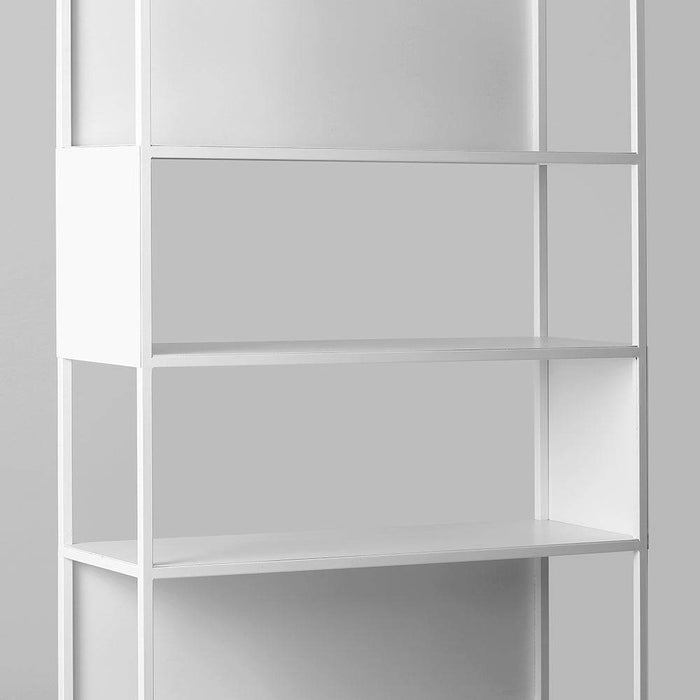 Libreria HYLLER SIDE METAL 100x180 bianco