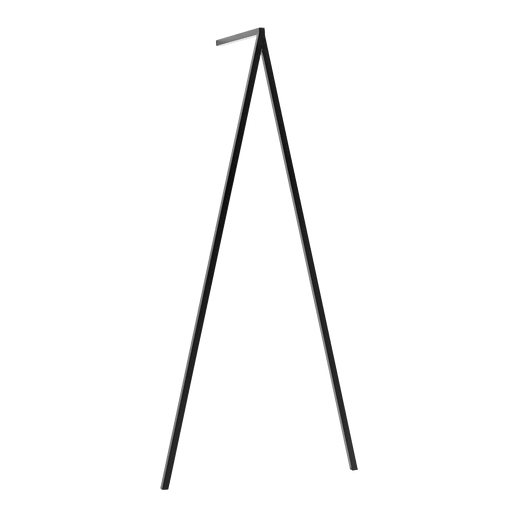 Appendiabiti di design Conter 50 METAL Nero con struttura in metallo nero, forma triangolare minimalista, ideale per ingresso o camera