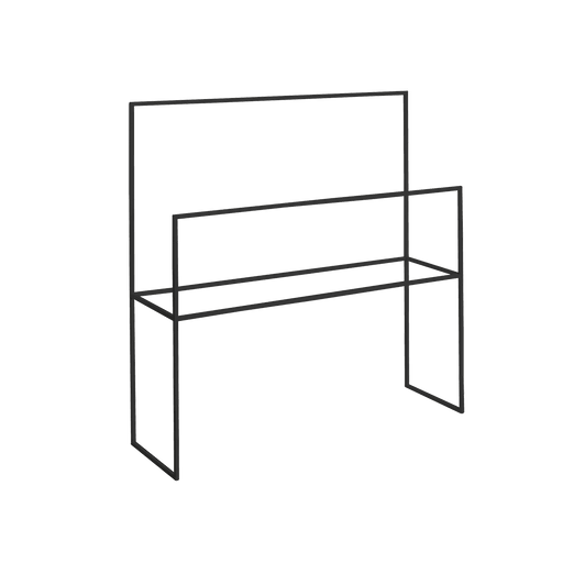 Portasciugamani Barel Bath 90 nero, struttura in metallo nero, design minimalista e versatile, ideale per bagno moderno, SKU: W003BARBATH90-02