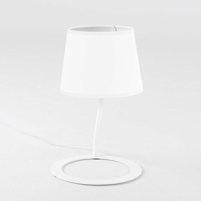 Lampada da Tavolo SHADE - Paralume Bianco Base Bianca
