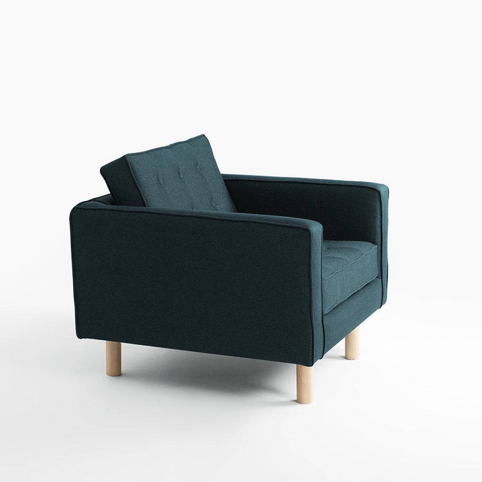 Poltrona TOPIC WOOD, Deep Sea, Naturale