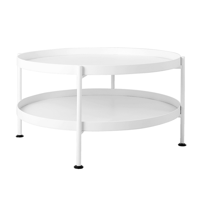 Tavolino da Caffè HANNA METAL 60 - Bianco