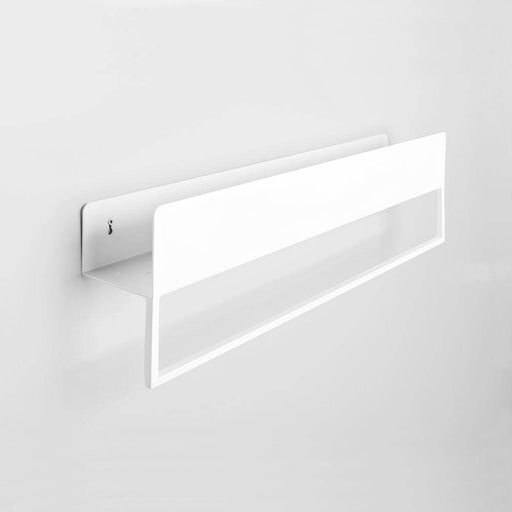 Scaffale bagno LANDA RE-HANG 70 bianco montato su parete, con gancio e ripiano in metallo, soluzione elegante e funzionale, SKU: PL001LANDREHAN70-01
