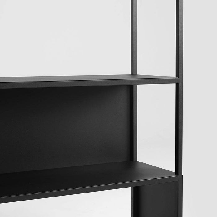 Libreria HYLLER SIDE METAL 150x110 nero