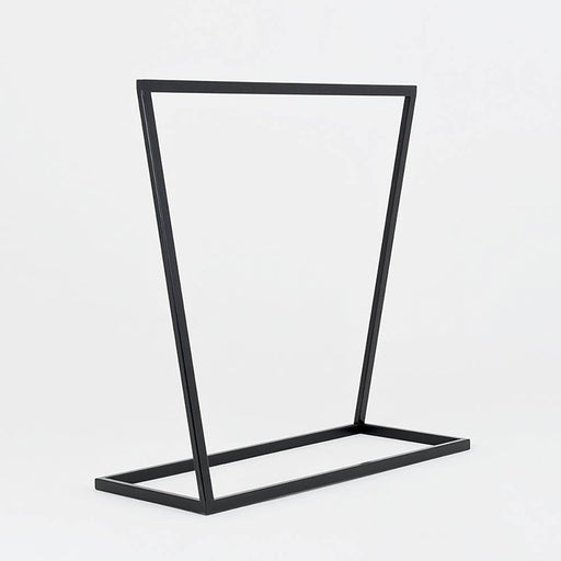 Appendiabiti moderno nero con struttura in metallo, design minimalista, ideale per ingresso o soggiorno, SKU: W002HALLBATH-02