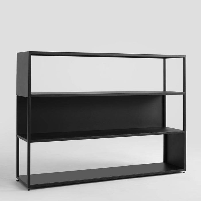Libreria HYLLER SIDE METAL 150x110 nero