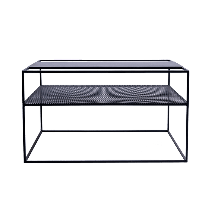 Tavolino da Caffè MATRIX Metallo 80, Nero
