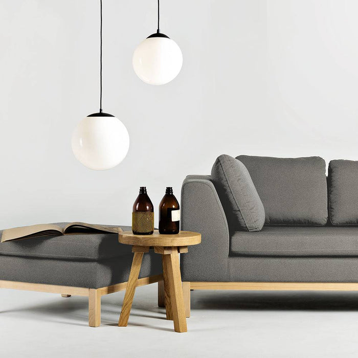 Pouf AMBIENT WOOD - kwarc, naturale