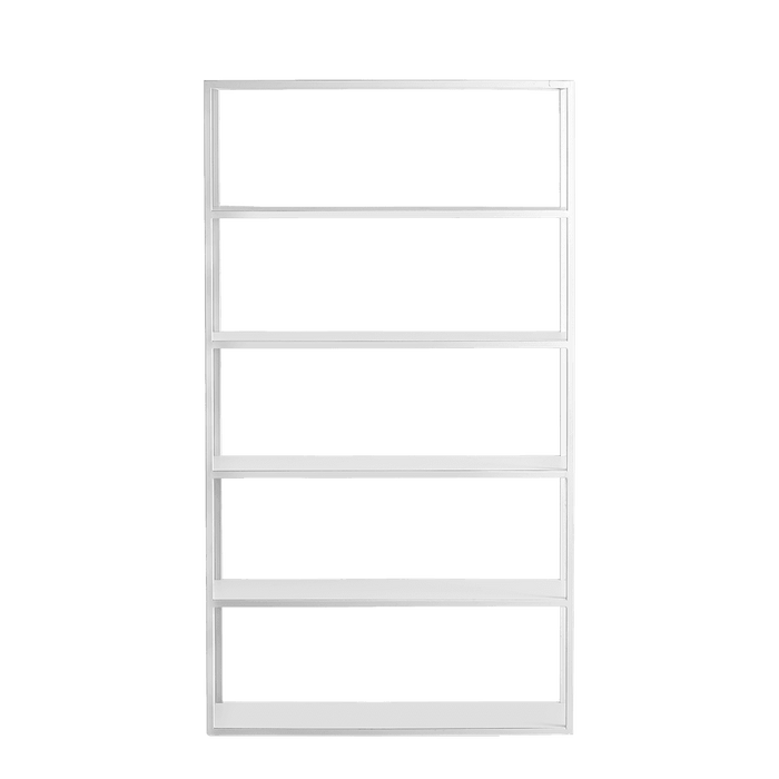 Libreria HYLLER METAL 100×180, bianco