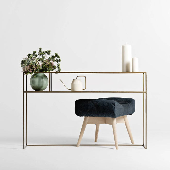 Tavolo Console Senso Flower Metal 120x25 Oro