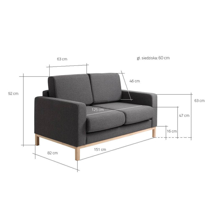 Divano 2 Posti Letto SCANDIC