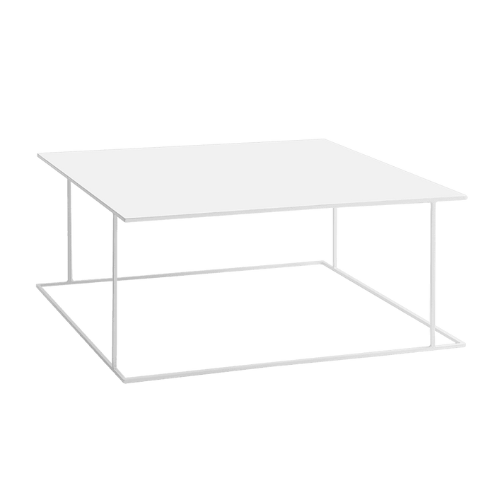 Tavolino WALT METAL 100x100 Bianco