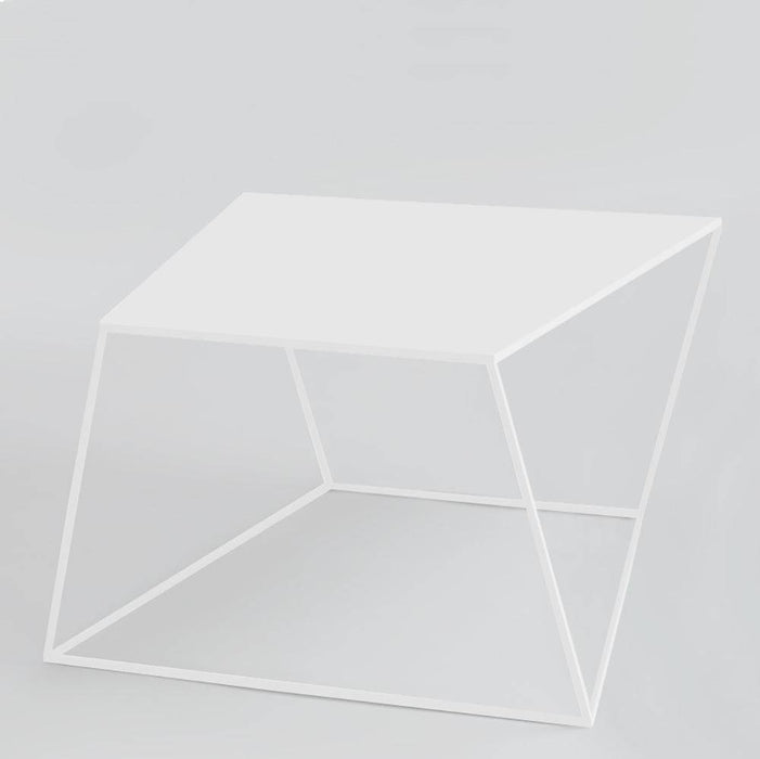 Tavolino ZAK METAL 80 bianco