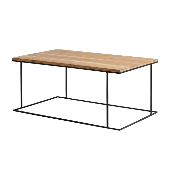 Tavolino MEMO LEGNO MASSELLO 100x60 Nero