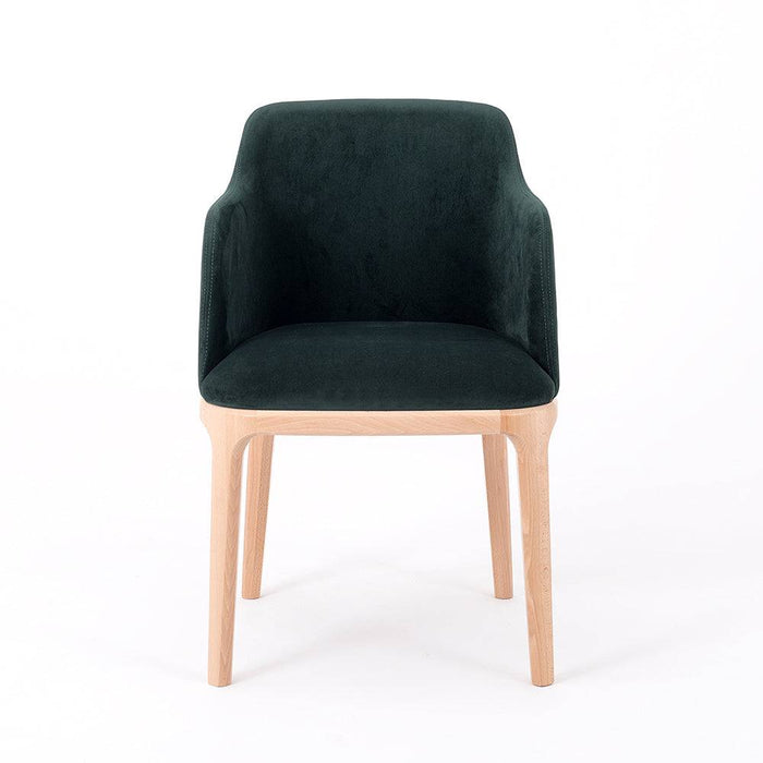 Sedia LULU con Braccioli - Verde Bottiglia