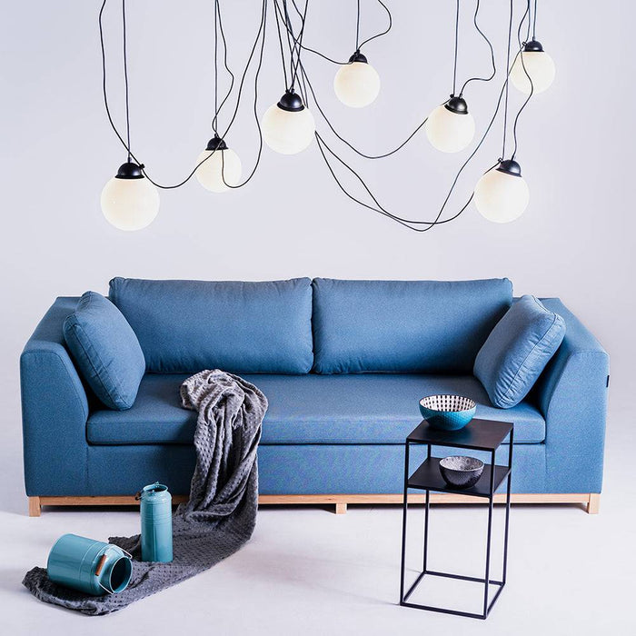 Lampada a sospensione POPO GLASS M 3 - nero