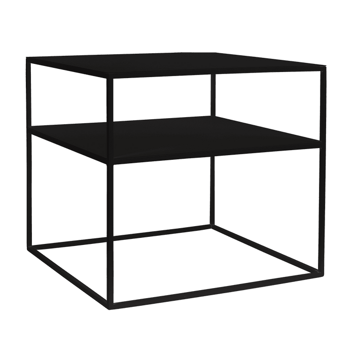 Tavolino Tensio 2 Floor Metal - nero