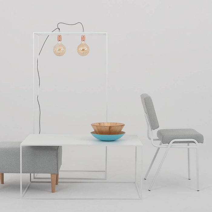 Sedia SIMPLE - platino, bianco