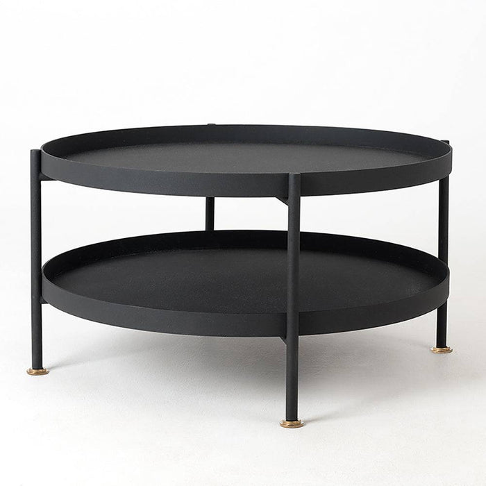 Tavolino da Caffè HANNA METAL 60 - Nero