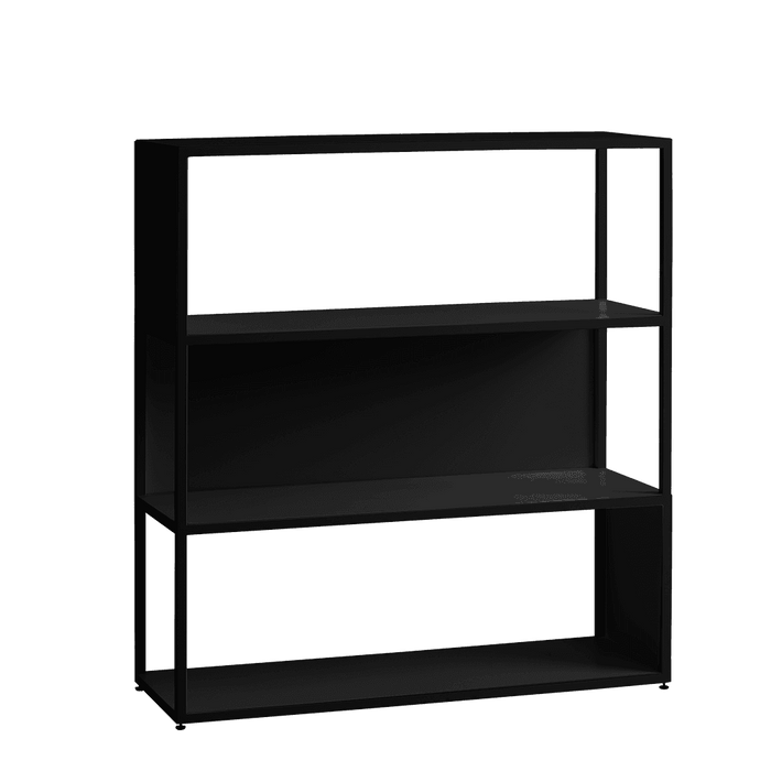 Libreria HYLLER SIDE METAL 100x110 nero