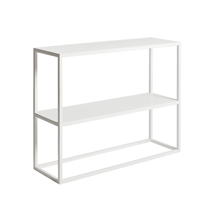Rack JULITA METAL 75 doppio ripiano, bianco
