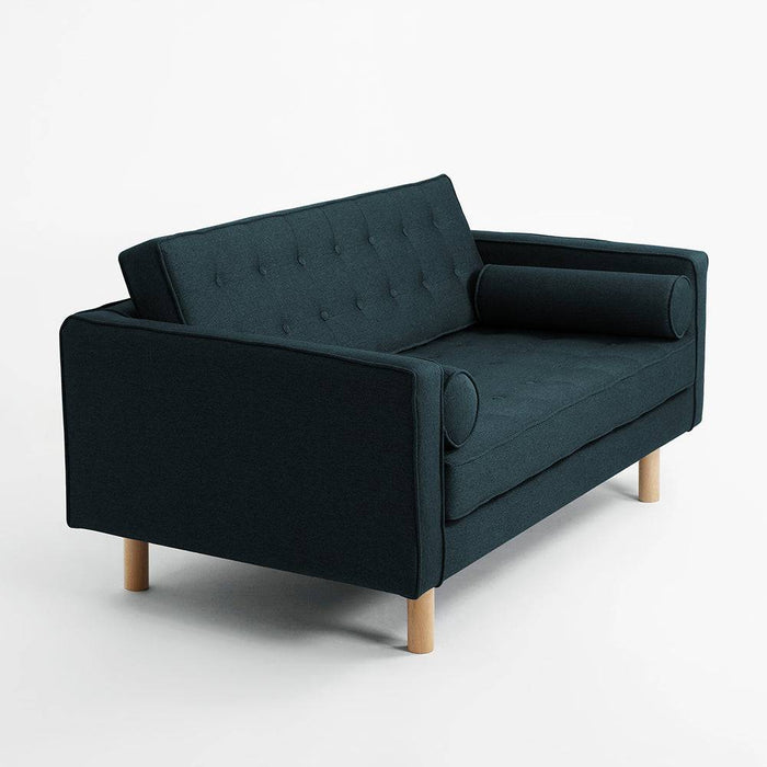 Divano 2 Posti TOPIC WOOD, Deep Sea, Legno Naturale