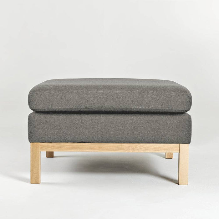Pouf AMBIENT WOOD - kwarc, naturale