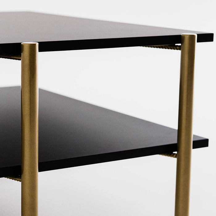 Tavolino RAVE BASIC 80 - nero, oro