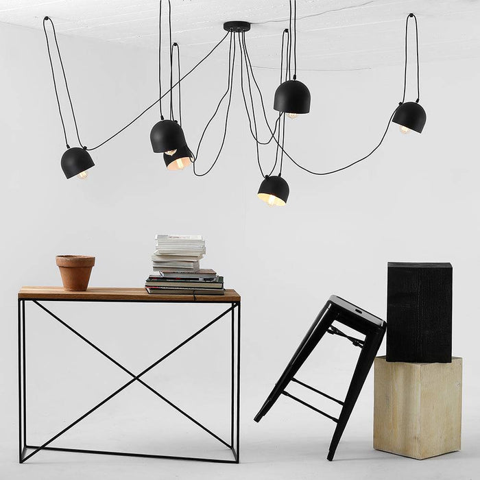 Lampadario POPO 6 - Nero