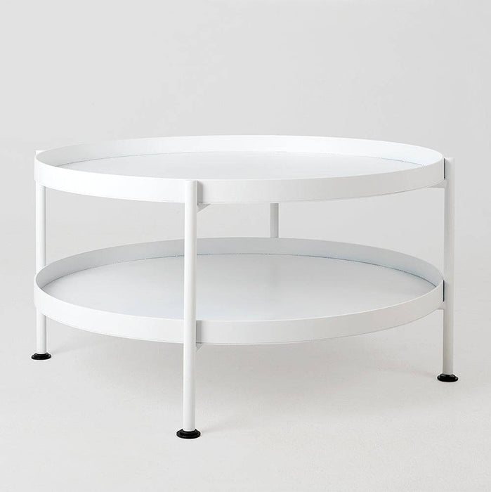 Tavolino da Caffè HANNA METAL 60 - Bianco