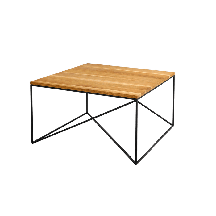 Tavolino MEMO legno massello 80, nero