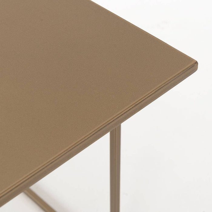 Tavolino WALT METAL 100x100, oro