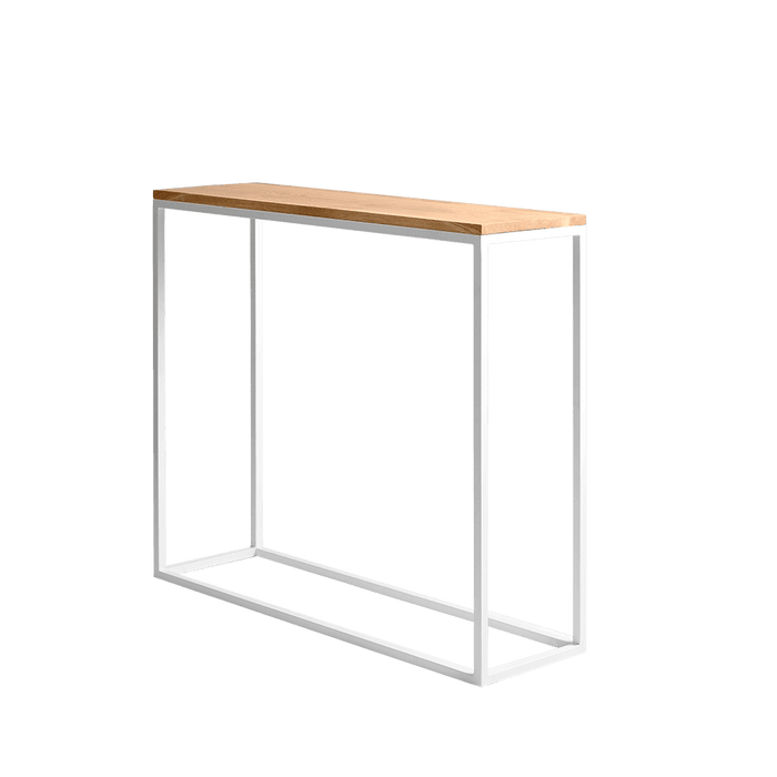 Credenza Julita 92-1F Legno Massello - Rovere e Bianco