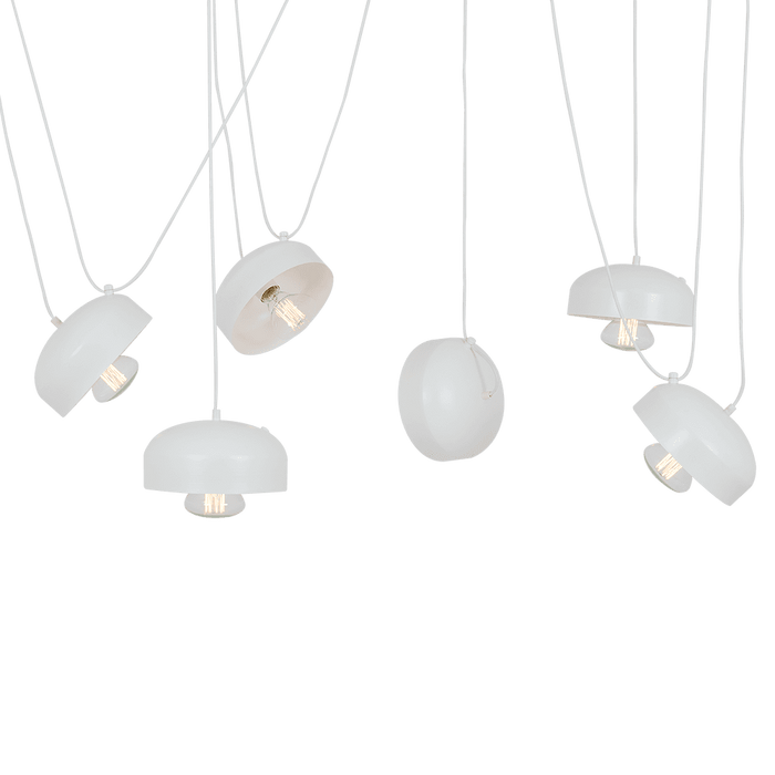 Lampadario POPO FLAT L 6 - Bianco