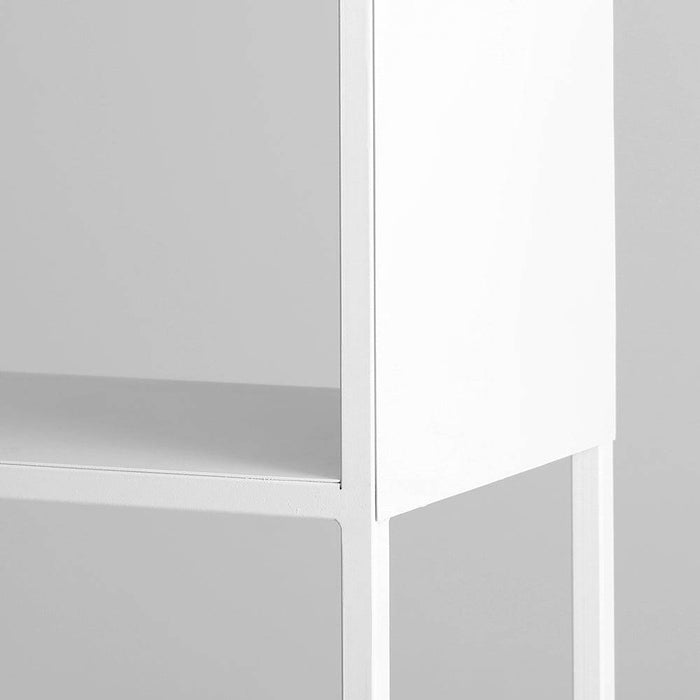Libreria HYLLER SIDE METAL 100x180 bianco
