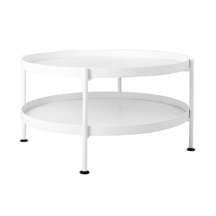 Tavolino da Caffè HANNA METAL 80 - Bianco
