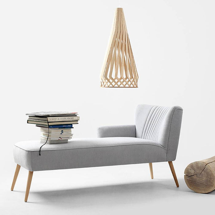 Chaise Lounge HARRY L - Polvere, naturale