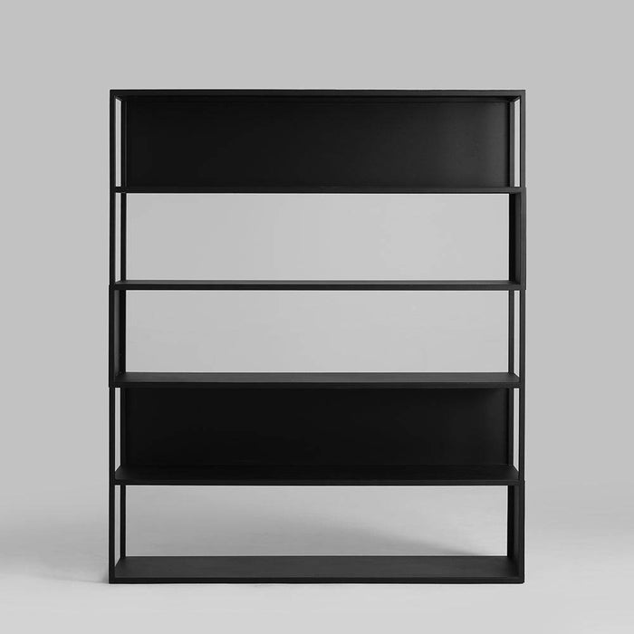 Libreria HYLLER SIDE METAL 150x180 nero
